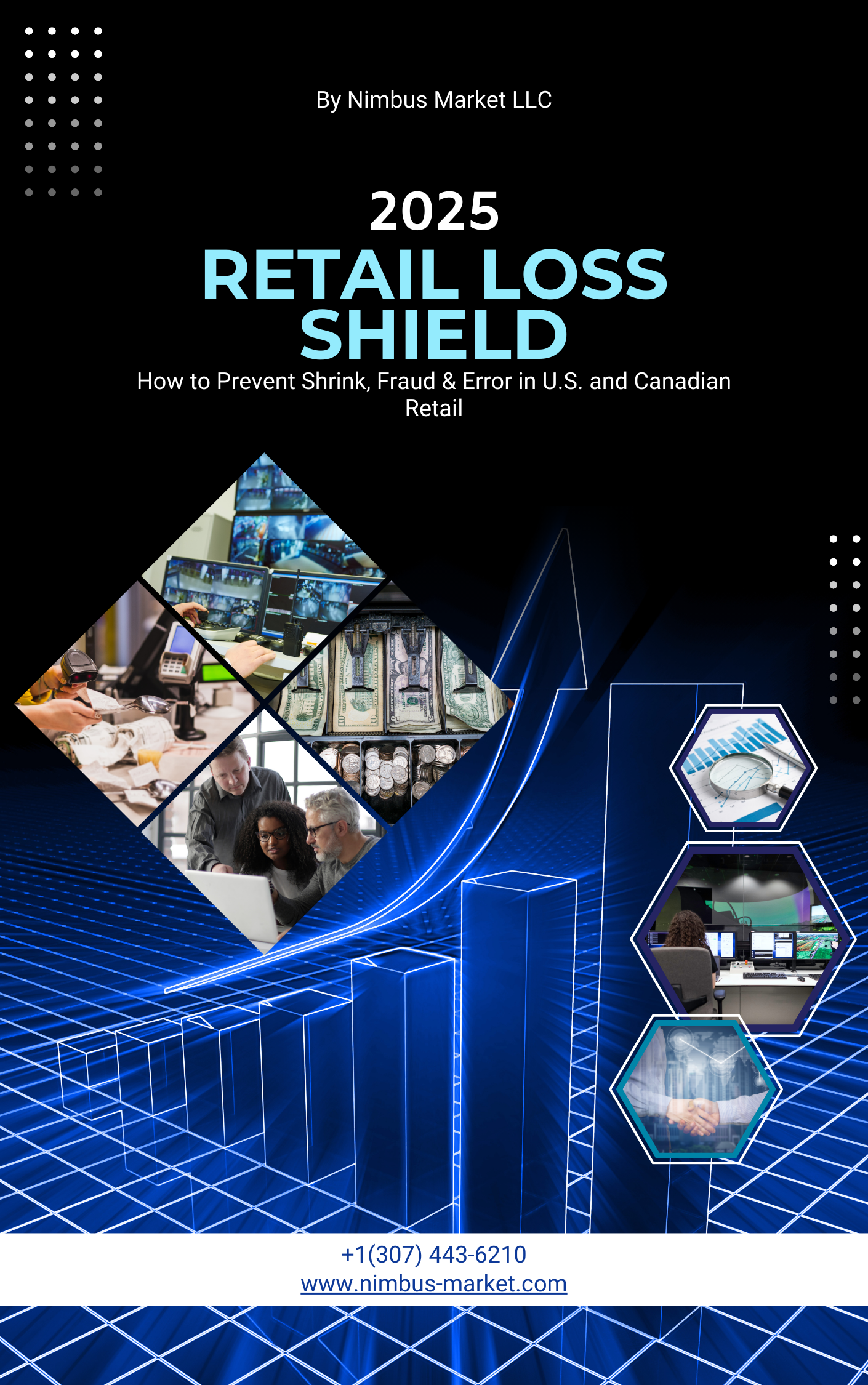 2025 Retail Loss Shield eBook Cover - How to Prevent Shrink, Fraud & Error in U.S. and Canadian Retail by Nimbus Market LLC